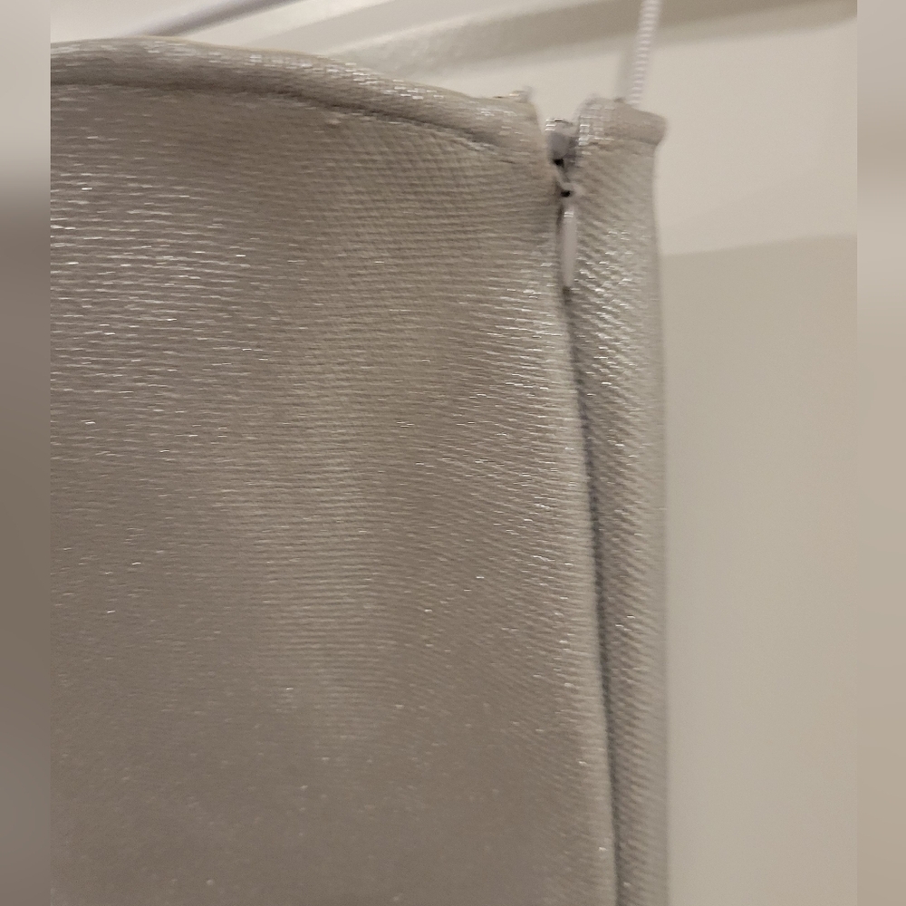 Zara Silver Metallic Top Size Medium - Picture 3 of 7